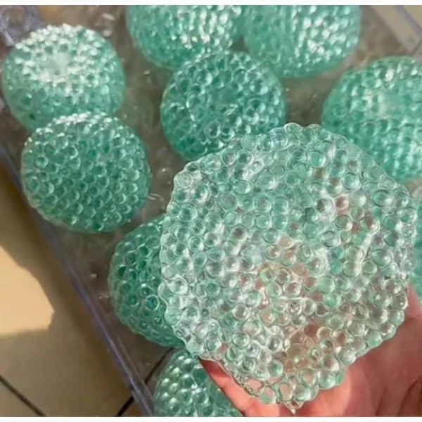 Handgjorda stressbollar, Squishy Stress Relief Sensoriska Leksaker Klämbollar Transparenta