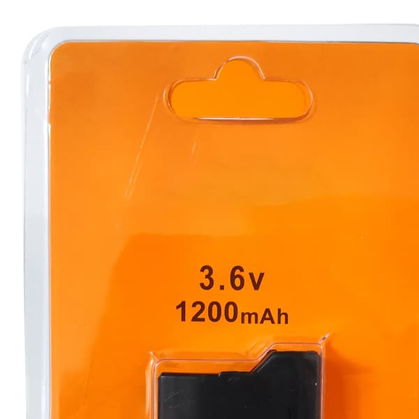 PSP Battery 1200mAh Lithium-ion Replacement Accessory for PSP Console 3.6V