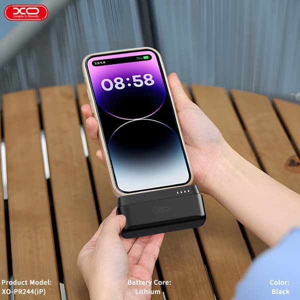 TS-XO Mini Powerbank 20W 5000 mAh with Lightning Connector - Black
