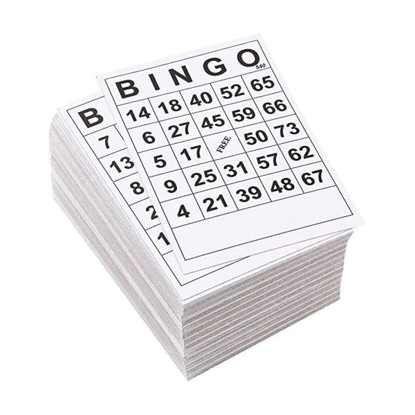 Klassinen bingo 0-75 Hauska korttipeli koko perheelle