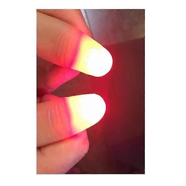 2 kpl LED-sormipeukalo rekvisiitta esityslamppu punainen väri