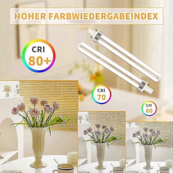 G23 CFL-glödlampor 11W energibesparande 2700K varmvit 890lm 2-stift för hembelysning 2-pack