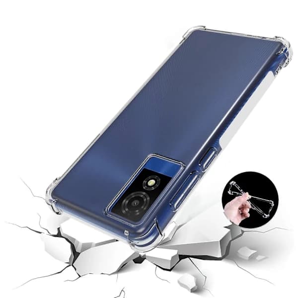 For TCL 501 TPU Case Transparent Shockproof Protective Phone Cover