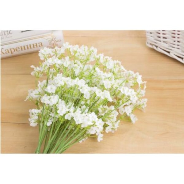 20 stk. Brudeslør Blomsterbuketter, Kunstige Brudeslør Blomster, Falske Silkeblomster til Brudebuket, Bryllupsfester, Boghandel, Café, DIY Dekoration