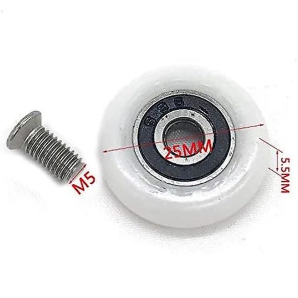 Dusjdør Ruller Hjul Svingbare Hjul Ruller 25mm 19mm