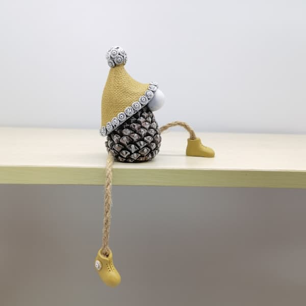1 Julklapp Ananas Tomte Harts Bordsdekoration