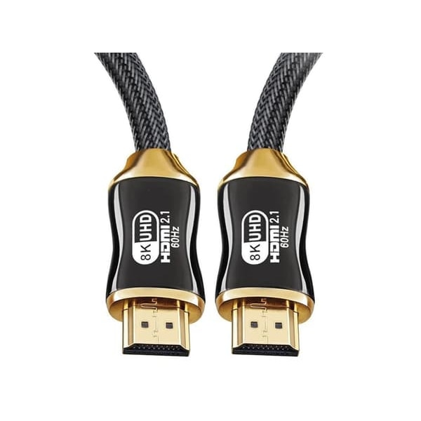 1,5 m HDMI 2.1 -kaapeli - Ultra HD 8K - Kullattu