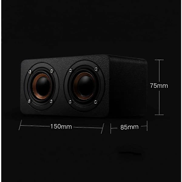 10W Bluetooth-högtalare med Super Bass, Trä