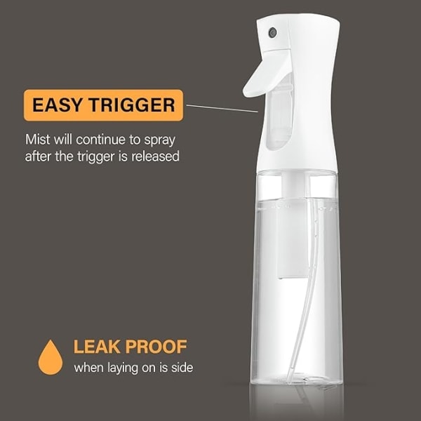 2 kpl jatkuva suihkepullo hiuksille - 10 Oz Ultra Fine Mist S