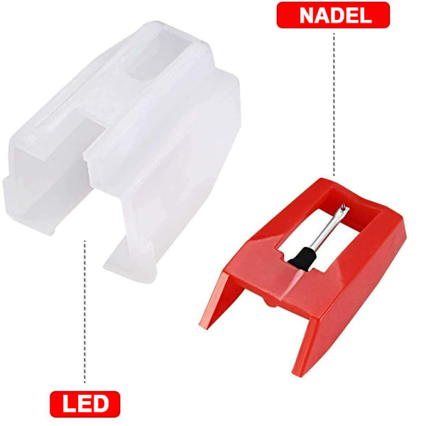 Replacement Turntable Needles Red (4 Pack)