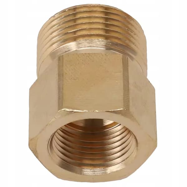 Adapter M22X1.5 External to 3/8 Inch Internal – Brass | Threaded Reduction | Replacement Part for Kärcher HD, HDS