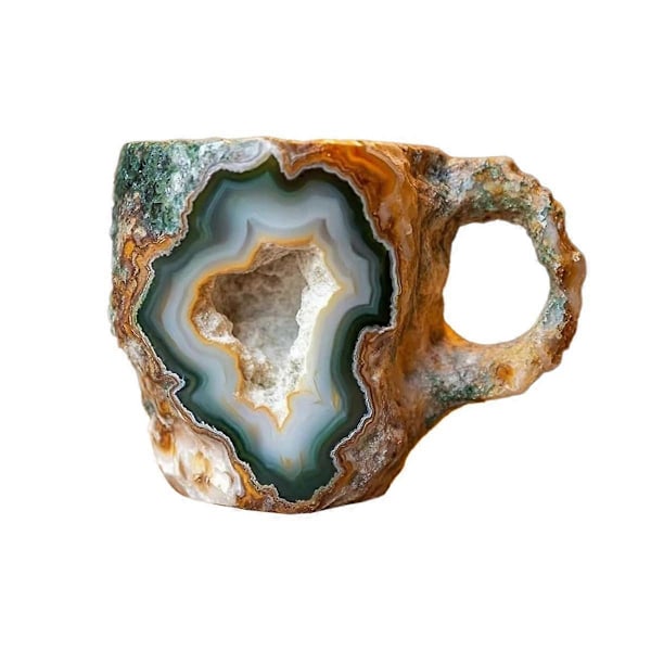 Elegant Luksuriøs Mineral Krystall Kaffekopp, Fargerik Krystall Kaffekopp Gjennomsiktig Kaffekopp, for Hjemmet Kontor