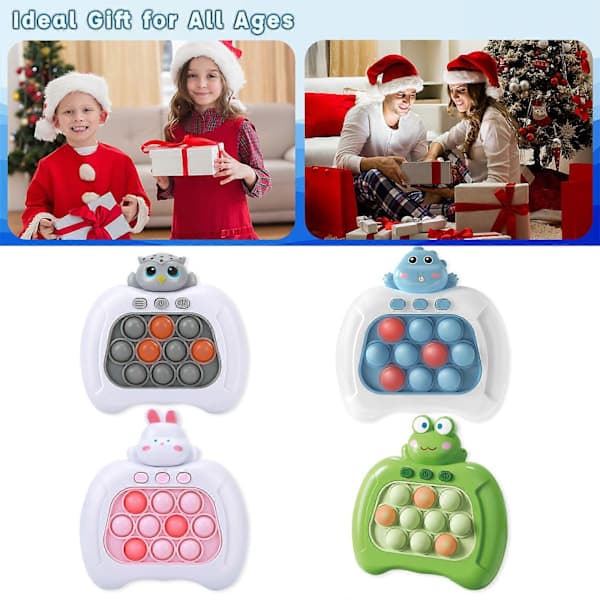 Pop It Fidget Leketøy, Quick Push Spill Pop Fidget It, Quick Push Pop Bubble Spillmaskin, Pop It Kontroller Spill, Boble Sensoriske Klemmeleker