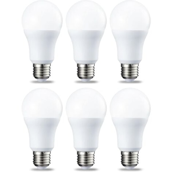 TS-Set med 6 LED-lampor E27 Skruvsockel 12 W (motsvarande 120 W) Kallvitt Ej dimbar