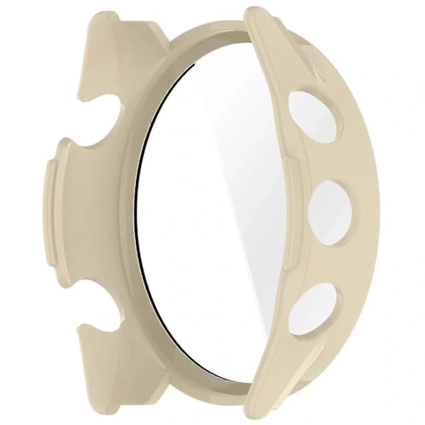 For Garmin Forerunner 970 Klockfodral WANLONFENG PC-ramskydd med härdat glas skärmskydd - Vit Vit
