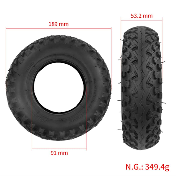 TS-200x50 Massivt Dæk Til Speedway Mini 4 Pro Baghjul 8 Tommer Elektrisk Scooter Dæk Mini 4 Pro Bag T