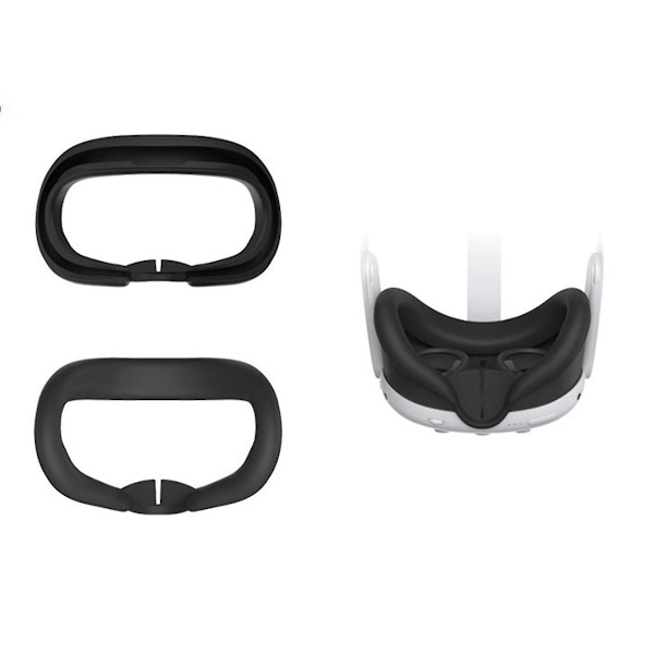 TS-For 3 Mask Silikonisuojus Quest 3 Kypärä All-in-1 Silikoni Pimennyssilmäsuojus