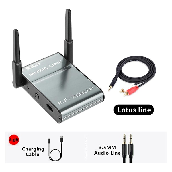 TS-Aux Audio Bluetooth Receiver Lossless Audio Adapter Hifi Bil Navigation Opkald Rca Trådløs Retro Spe