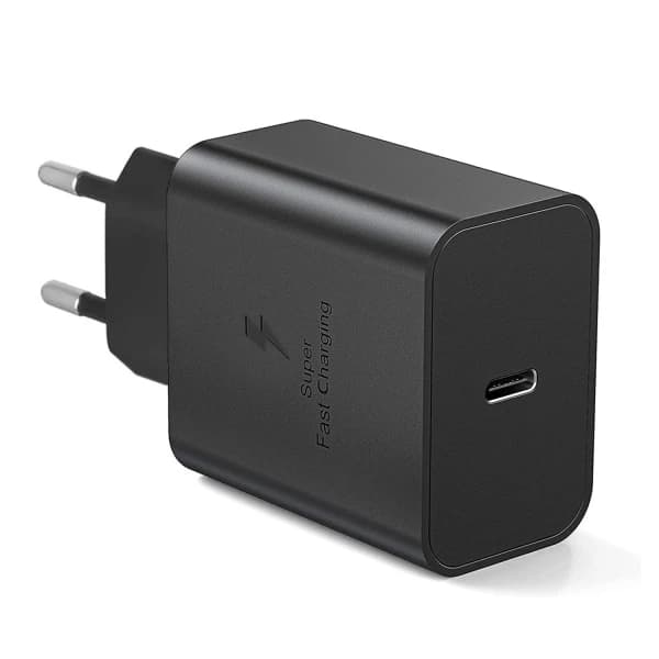 Hurtigoplader 45W til Samsung USB-C + 2M USB-C-kabel Sort