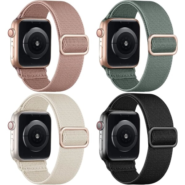 4-pakkoremmi Yhteensopiva Apple Watch 41mm 38mm 40mm Naisille
