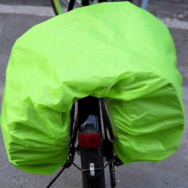 Cykelväska Regnskydd Vattentätt Vikbart Reflekterande Dammtätt för Bakre Packväskor och Bagageväskor Grön 126 x 66 cm