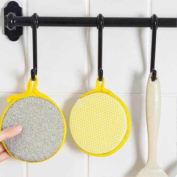 Dishcloths Reusable Cleaning Sponges Scratch-Free Scrubber Sponges Yellow Yellow 30pcs