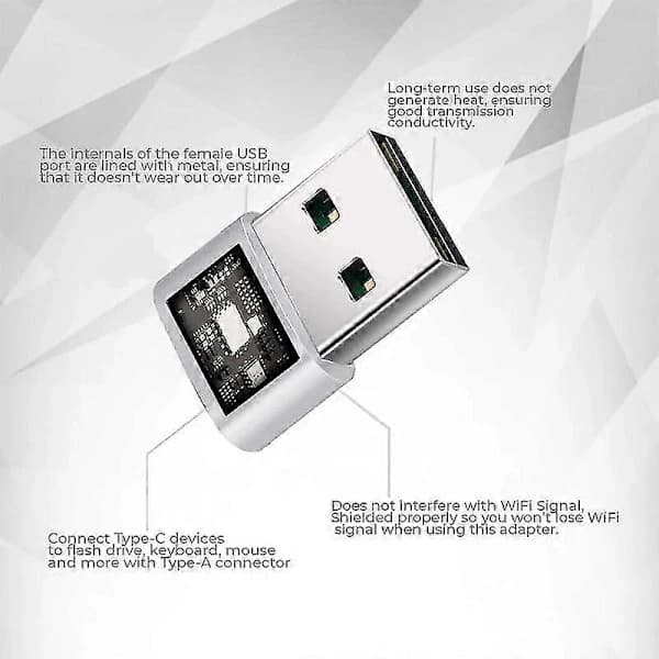 Usb C - Usb-sovitin [3 kpl, hopea], Usb A - Usb C, Usb C - Usb, Usb C -sovitin, Usb C -pistoke, Us-sovitin, Usb C - Usb, Usb Usb C, Usb C...
