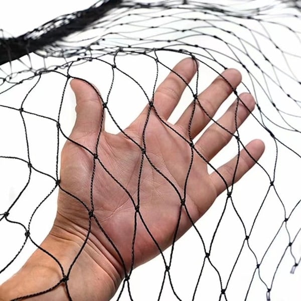 Kraftigt fågelnät 10x15m för trädgårdsstaket och grödor