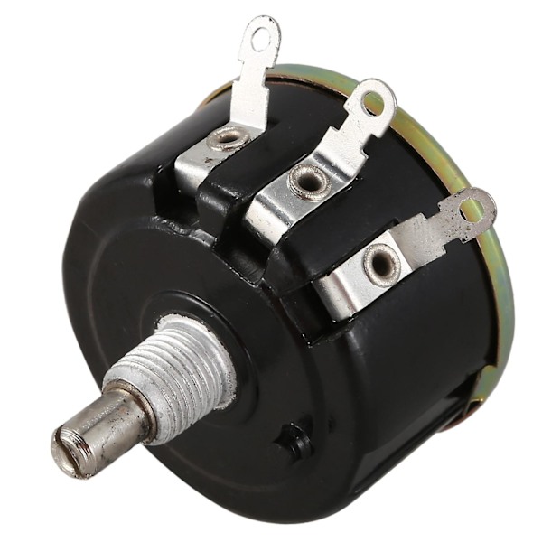 TS-Wx050 10k Ohm 5w 6mm Rund Aksel Trådviklet Potentiometer Sort+sølv