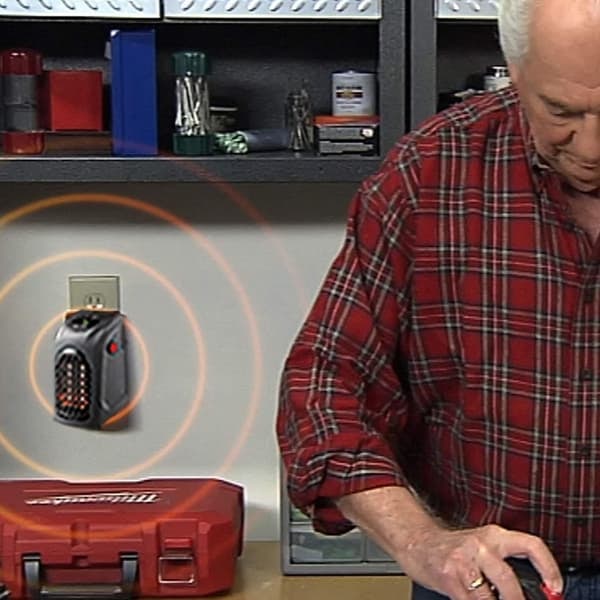 TS-Handy Heater – kompakti lämpöpuhallin kaukosäätimellä