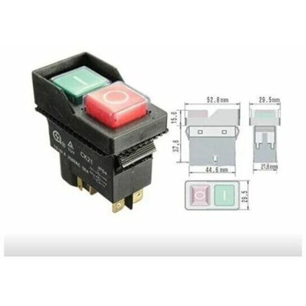 Elektromagnetisk strömbrytare CK21B/250V 5PIN för elektrisk betongblandare.
