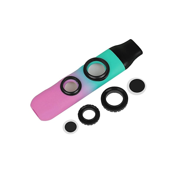 TS-Dubbelfilms Kazoo Professionell Prestanda Abs Kazoo Gitarrackompanjemang Instrument Kazoo, blå Whi
