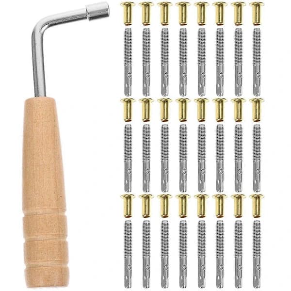 1 Sæt Lyra Harpe Sæt Harpe Stemmeskruer Harpe Stemmenøgle Harpe Erstatningsværktøj