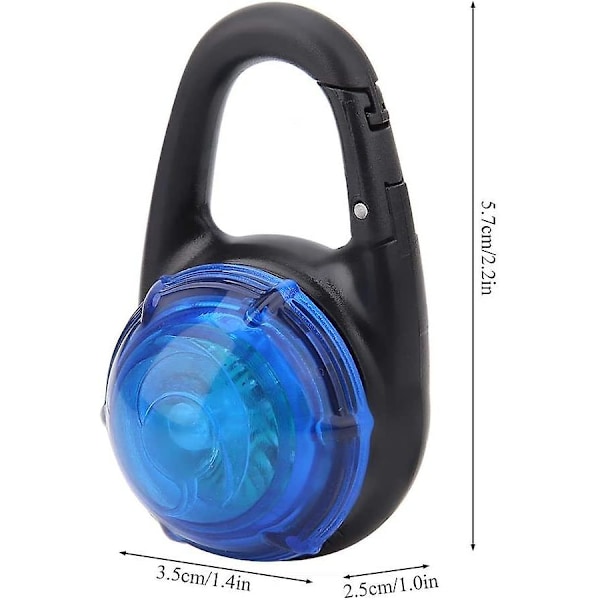 LED-koiranlamppu varoitusklipsillä, vilkkuva LED