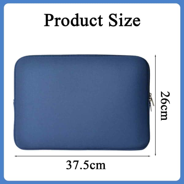 Sponge Material Tablet Protective Case for Apple iPad Pro MacBook Air Pro Sleeve Bag Navy Blue Navy blue 15 inches