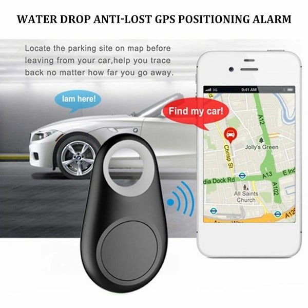GPS-paikannin autoon, varkaudenesto, seurantalaite, autotarvike, musta