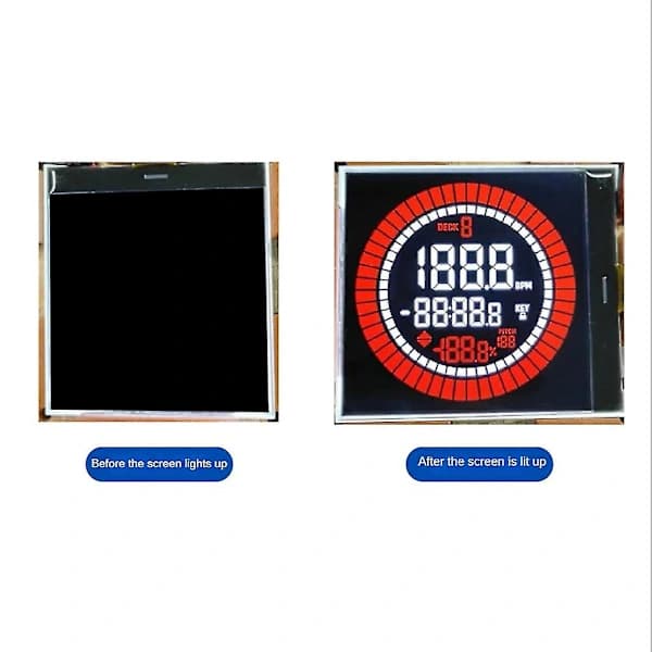2,15 tommer Va Segment LCD-skærm Va Baggrundstegn + Silketrykt LCD LCD Scr