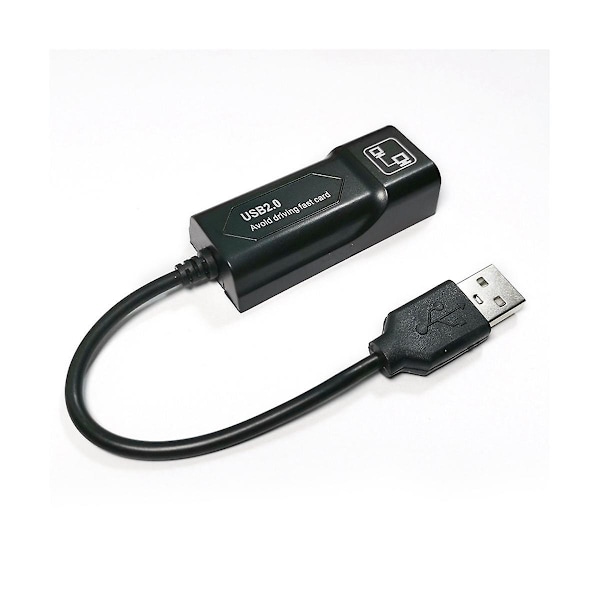 TS-Usb 2.0 til Rj45 10/100 Mbps Usb Ethernet Adapter Nettverkskort Lan Usb Nettverksadapter Lan Rj45 Kort