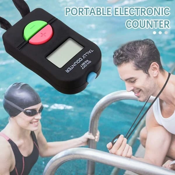 2 stk digital håndteller elektronisk manuell klikker legg til sub