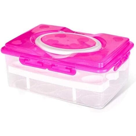 Oppbevaringsbeholder for egg, holder for 24 egg, multifunksjonell transportboks