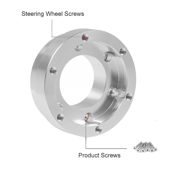 TS-For G29 13/14 tommer Rat Adapterplade 70mm Pcd Bilspilsmodifikation Sort