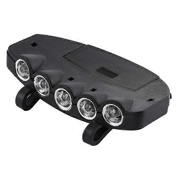 LED-otsalamppu / otsavalaisin lippalakkiin, musta
