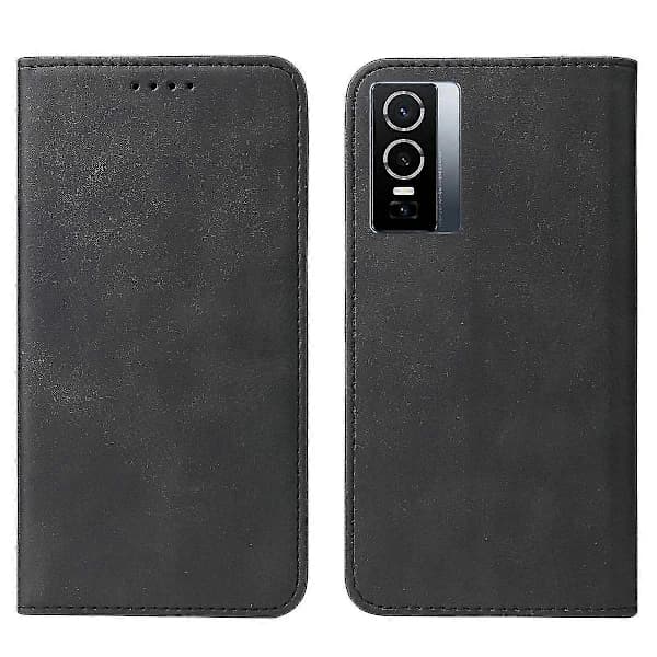 Magnetiskt läderfodral för Vivo Y76 5G