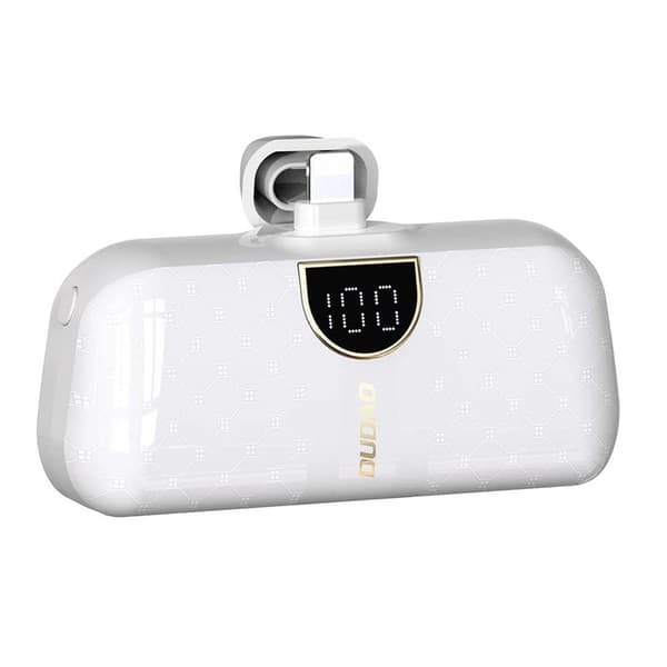 TS-Powerbank 5000mAh Lightning-liittimellä - Valkoinen