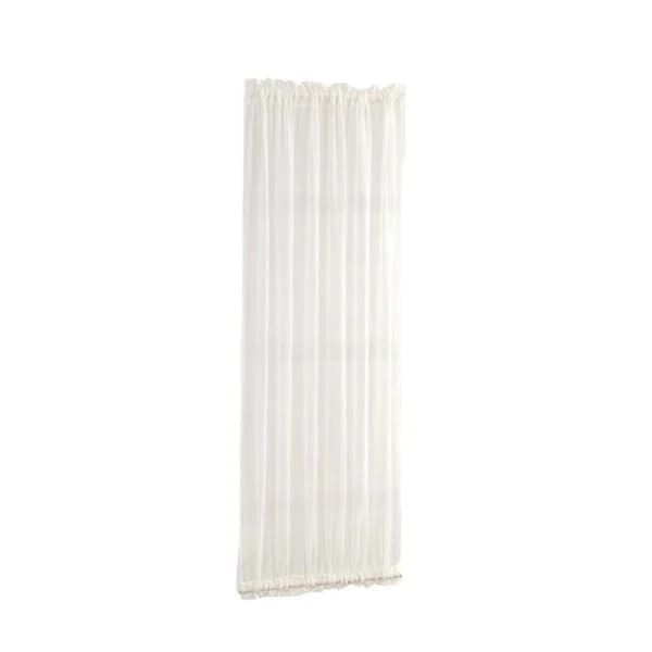 Fransk Dørgardin Altandør/Glasgardin Panel Hvid 64x183cm