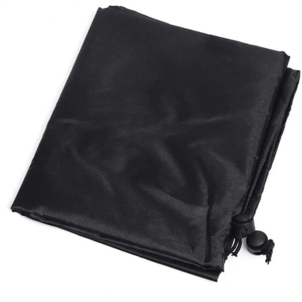 Grillovertræk Vandtæt UV-resistent Polyester Med PU-belægning til Udendørs Grillbeskyttelse Sort 145 x 61 x 117 cm