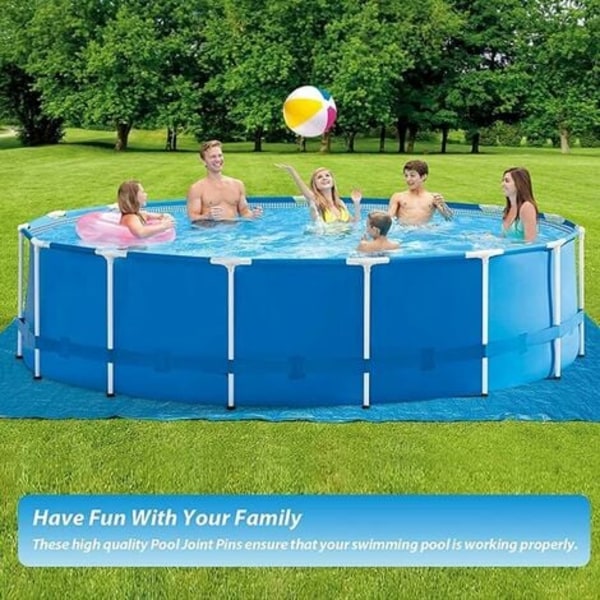 TS- 24-pack poolstift - 6 cm - Med lock - Pooltillbehör
