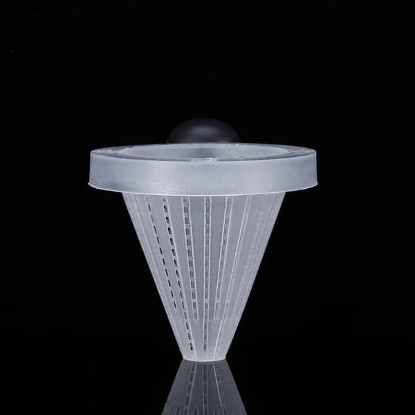 Red Fish Feeding Tool Slim Aquarium Funnel Cup 6.5cm x 7cm