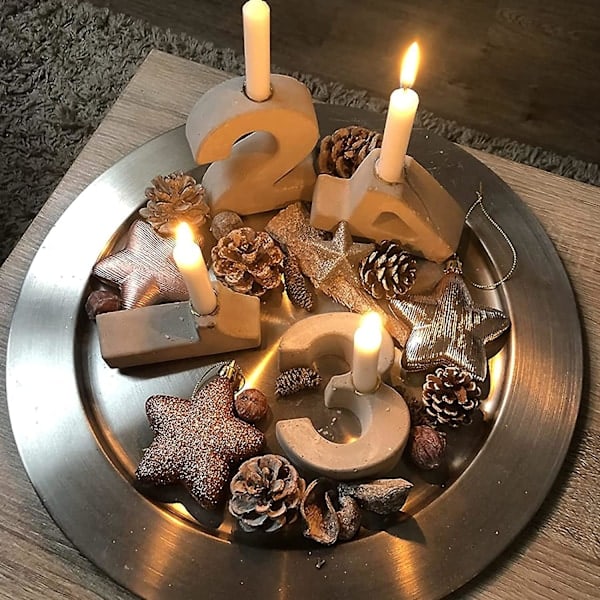 20 st Metall Ljusinsatser för Spetsljus Dekorativa Ljusstakar DIY Ljusstake Set för Träd