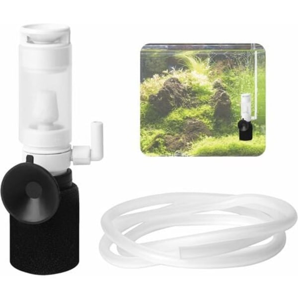 TS-Internt akvariefilter Akvariefilter Praktisk fiskefilter Akvariefilter med slange for å øke oksygeninnholdet i vannet